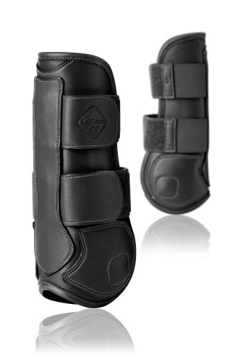LE MIEUX CAPELLA LEATHER TENDON BOOTS IN BLACK