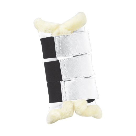 HY IMPACT FAUX LEATHER BRUSHING BOOTS WHITE