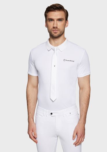 SAMSHIELD SS26 WHITE WOVEN SHOW TIE