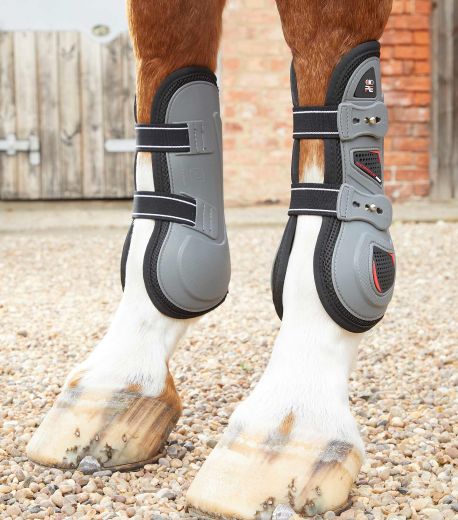 PREMIER EQUINE AIR TECHNOLOGY TENDON BOOTS IN GREY