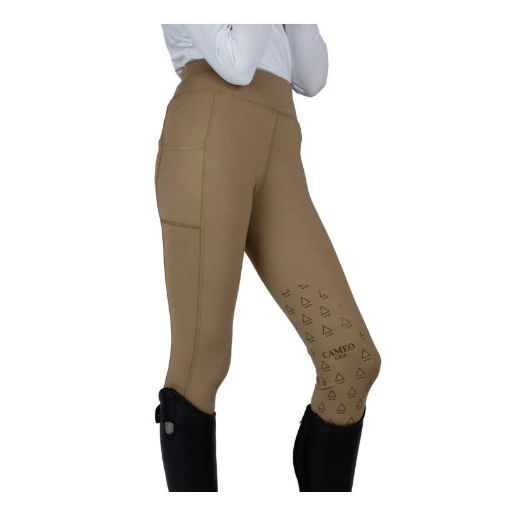 CAMEO CORE JUNIOR RIDING TIGHTS IN BEIGE