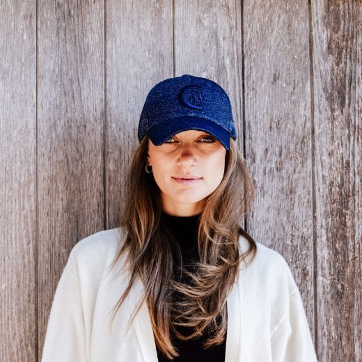KENTUCKY BASEBALL CAP GLITTER IN NAVY