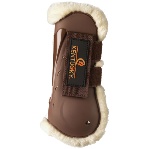 KENTUCKY SHEEPSKIN AIR TENDON BOOTS BROWN VELCRO