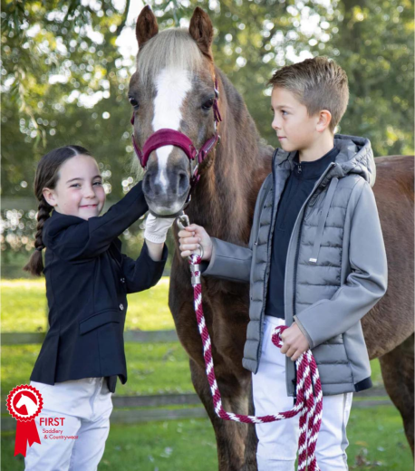 PREMIER EQUINE JUNIOR UNISEX ARION JACKET IN ANTHRACITE