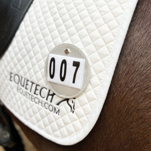 EQUETECH DELUXE SADDLE DISCS (PACK OF 2) SILVER