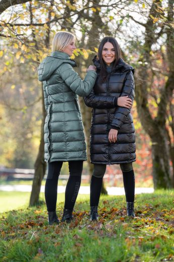 COVALLIERO LADIES QUILTED COAT IN BLACK