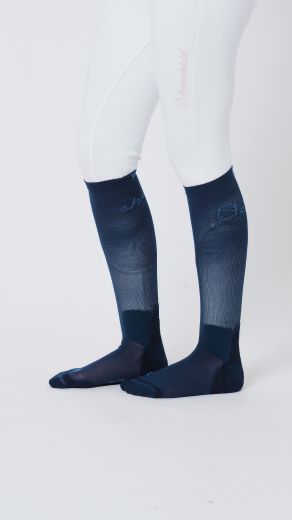 SAMSHIELD BALZANE SPORT COOLMAX SOCKS IN NAVY