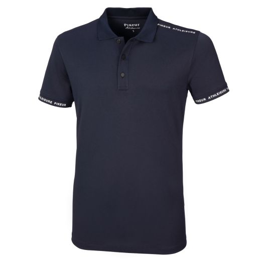 PIKEUR ATHLEISURE POLO TOP NAVY