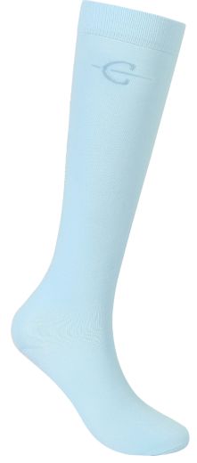COVALLIERO LONG RIDING SOCKS LIGHT BLUE