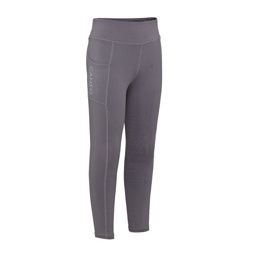 CAMEO CORE JUNIOR RIDING TIGHTS DARK GREY
