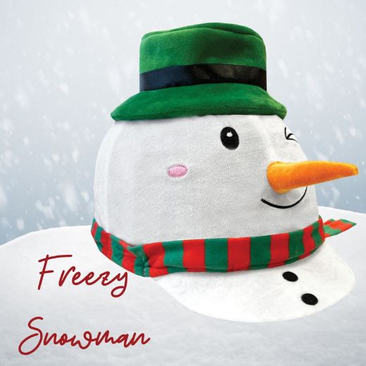 EQUETECH CHILDS FREEZY SNOW MAN HAT SILK WHITE