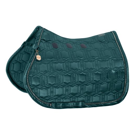 ESKADRON HERITAGE 24 SATIN CRYSTAL SADDLE CLOTH ALL PURPOSE VINTAGE GREEN