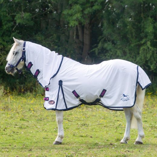 GALLOP PONIE COMBO FLY RUG WHITE