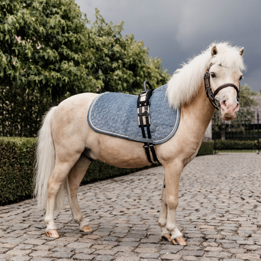 KENTUCKY VELVET SADDLE PAD JUMP PONY LIGHT BLUE