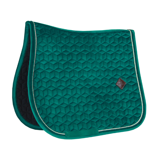 KENTUCKY VELVET SADDLE PAD JUMP DARK GREEN