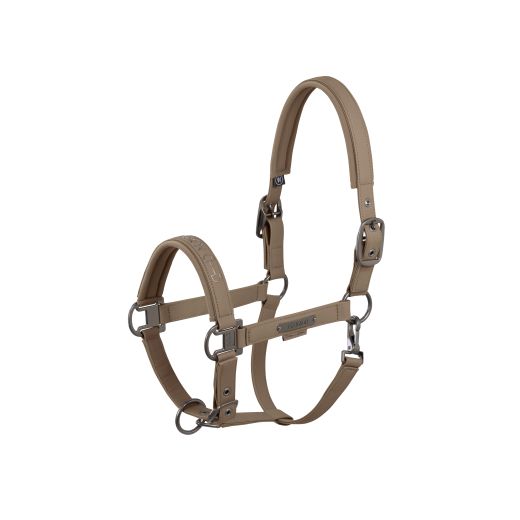 ESKADRON PLATINUM 25 FAUX LEATHER HEADCOLLAR SMOKY TAUPE