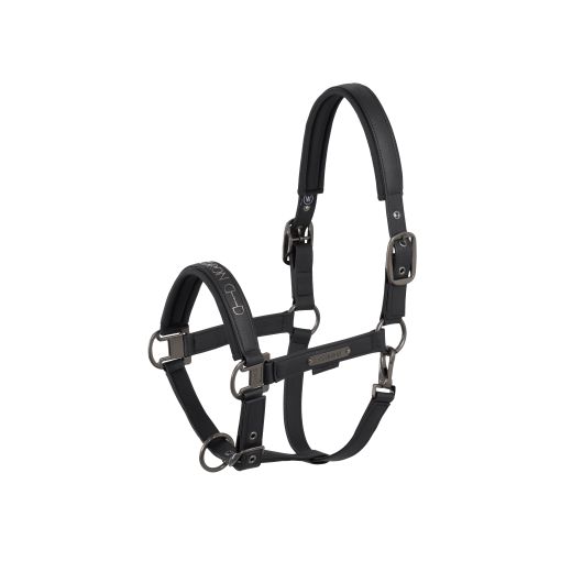 ESKADRON PLATINUM 25 FAUX LEATHER HEADCOLLAR BLACK