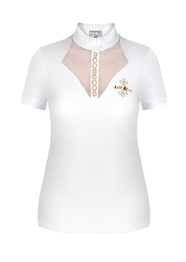 FAIR PLAY SOPHIE LADIES SHOW SHIRT IN WHITE