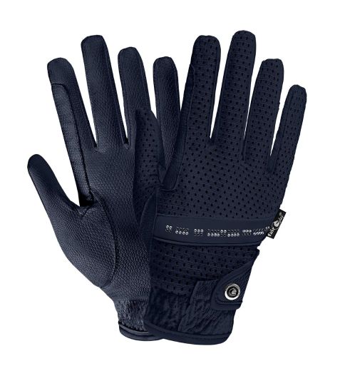 FAIR PLAY FLASH RIDING GLOVES IN NAVY