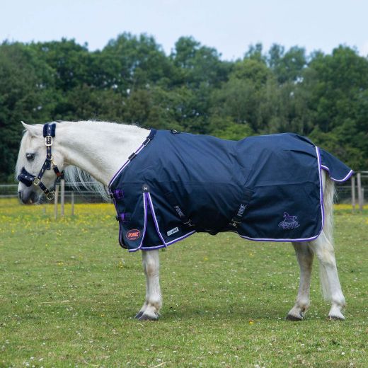 GALLOP DURAPROOF LIGHTWEIGHT PONIE TURNOUT NAVY/PURPLE