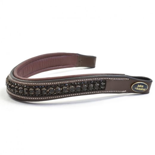 WHITAKER ROCK CRYSTAL BROWBAND HAVANA BLACK