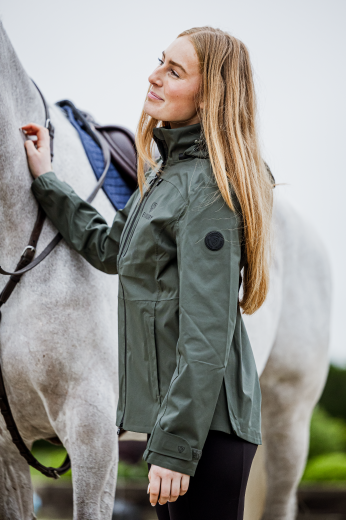 EQUIDRY WOMENS VARSHA JACKET FOREST GREEN