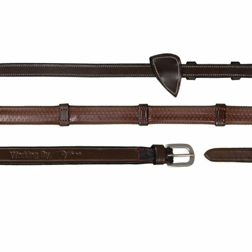 WORKING BY DYON 1/2 RUBBER REINS WITH 7 LOOPS BROWN