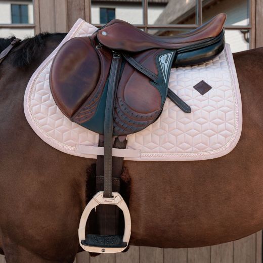 KENTUCKY VELVET SADDLE PAD JUMP OLD ROSE