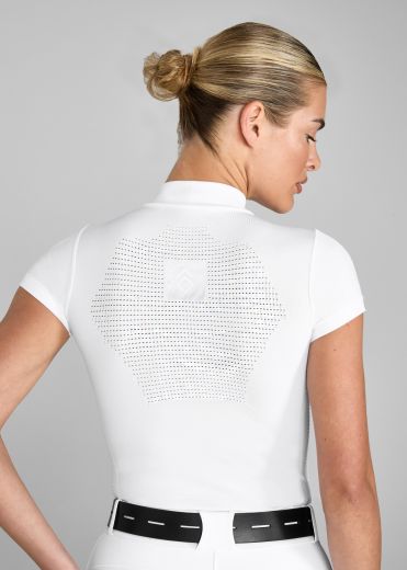 AZTEC DIAMOND 3D WOVEN SHOW SHIRT WHITE