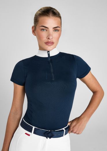 AZTEC DIAMOND 3D WOVEN SHOW SHIRT NAVY