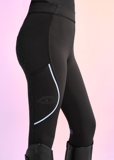 AZTEC DIAMOND YOUNG RIDER COSMIC BLACK LEGGINGS