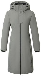 COVALLIERO AW25 LADIES LONG COAT IN STEEL GREY