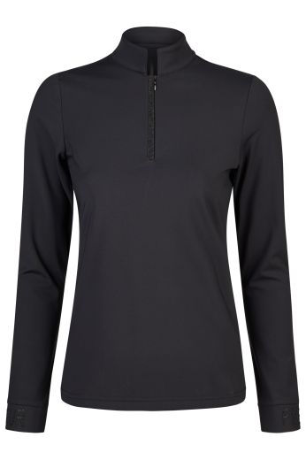 PIKEUR AW25 ZIP SHIRT IN BLACK