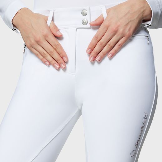 SAMSHIELD CAPUCINE KNEE BREECHES WHITE