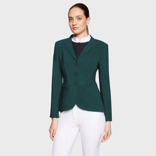 SANSHIELD VICTORINE AW25 CRYSTAL FABRIC REGULAR HUNTER GREEN