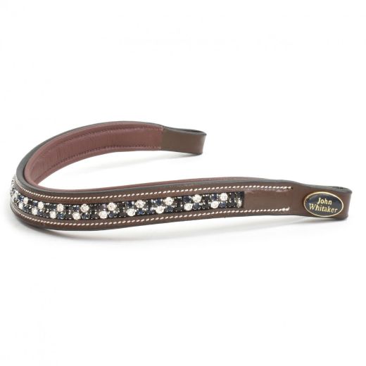 JOHN WHITAKER CHECKERBOARD BROWBAND HAVANA