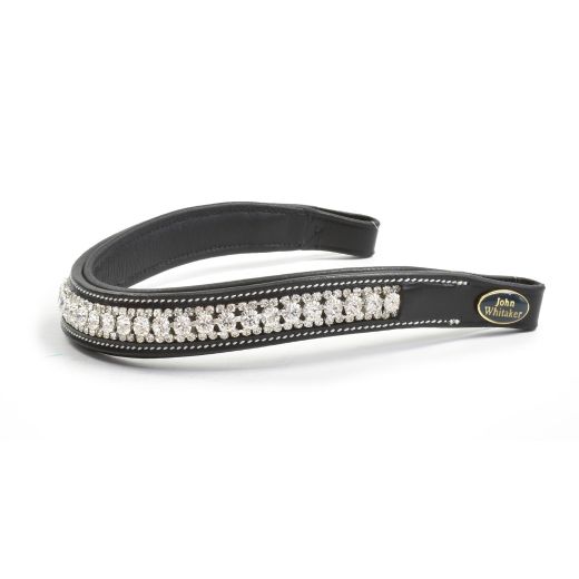 JOHN WHITAKER ROCK CRYSTAL  BROWBAND BLACK SILVER