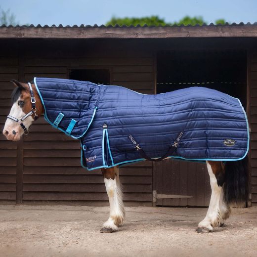 GALLOP TROJAN 300G STABLE COMBO RUG NAVY SKY BLUE