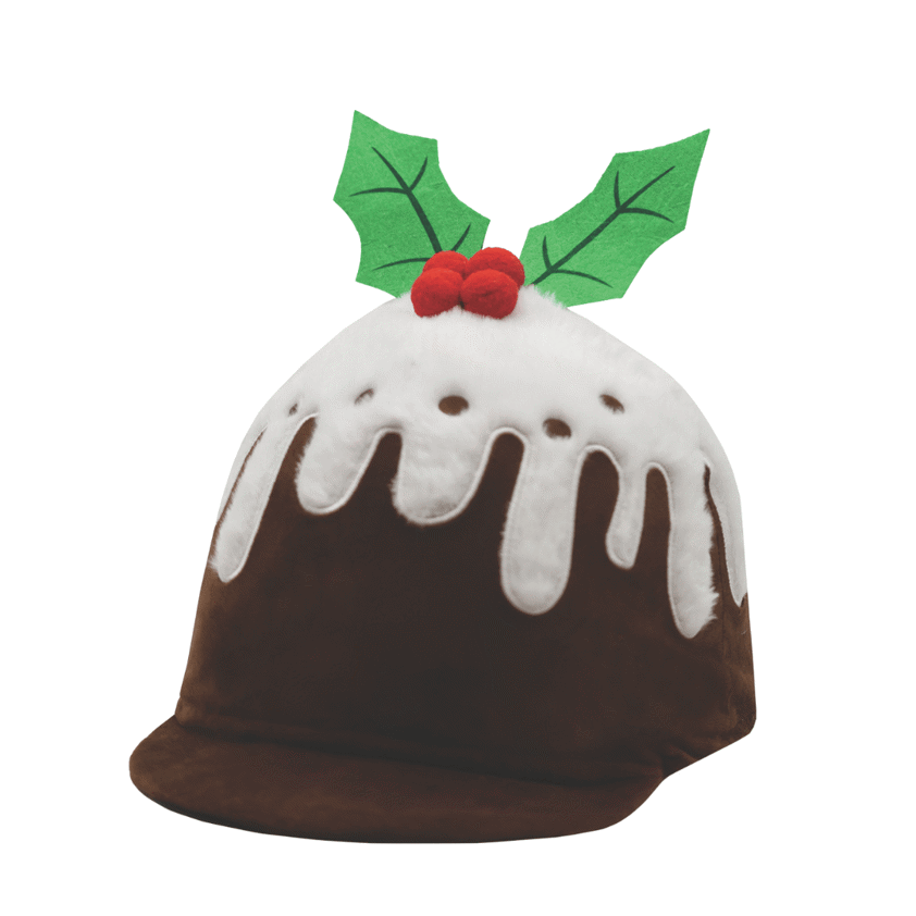 EQUETECH CHRISTMAS PLUM PUDDING HAT COVER