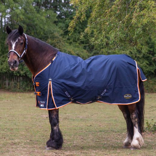 GALLOP DURAPROOF TROJAN STANDARD NECK 100G TURNOUT NAVY ORANGE