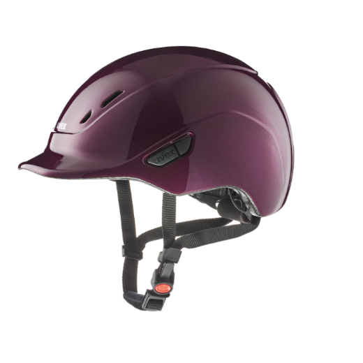UVEX KIDOXX RIDING HELMET BURGUNDY SHINY 49CM-54CM