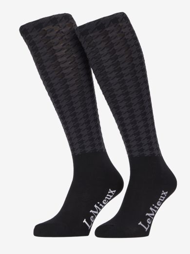 LE MIEUX ASPEN HOUNDSTOOTH SOCKS