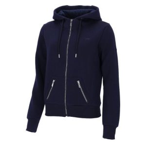 SCHOCKEMOHLE SS26 SPCLAIRE FULL ZIP HOODY IN DARK NAVY