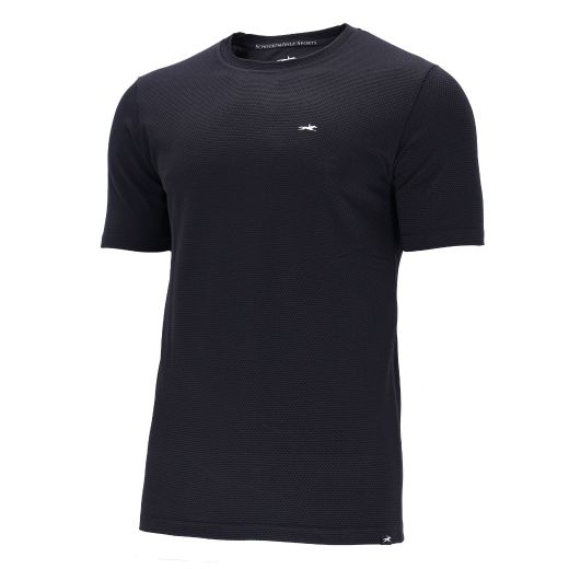 SCHOCKEMOHLE SS26 SPJULIAN VENTED GENTS T SHIRT DARK NAVY