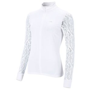 SCHOCKEMOHLE SS26 SPALICIA LADIES LONG SLEEVED LACE SHOW SHIRT WHITE