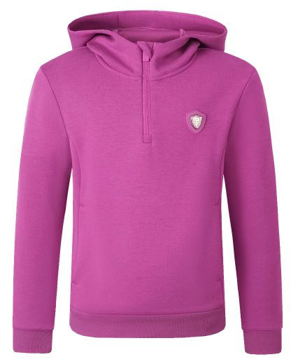 COVALLIERO SS26 LADIES HOODY SWEATER IN LIGHT BERRY