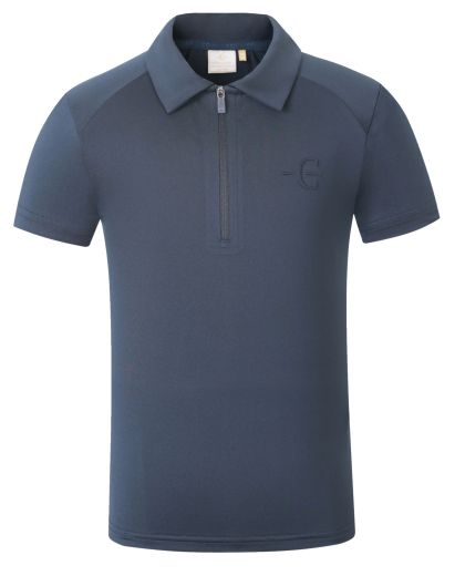 COVALLIERO SS26 LADIES POLO SHIRT IN DARK NAVY