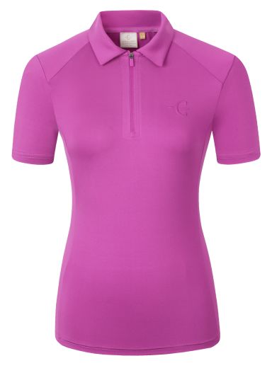 COVALLIERO SS26 LADIES POLO SHIRT IN LIGHT BERRY