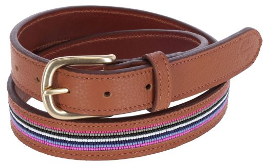 COVALLIERO SS26 BELT IN COGNAC