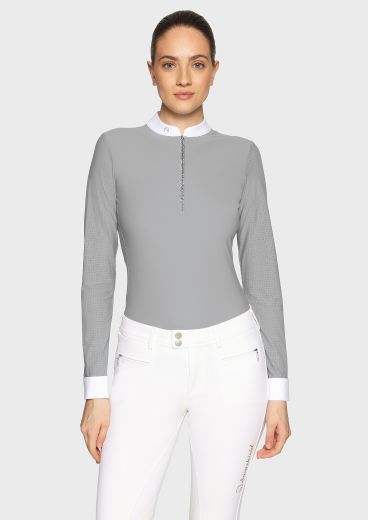 SAMSHIELD SS26 SHIRT LOU LONG SLEEVES LIGHT GREY